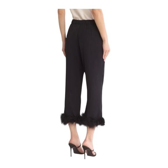 WAY Feather Detail Pants Size Medium NWT - Picture 1 of 9